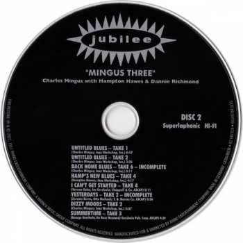 2CD Charles Mingus: Mingus Three DLX 413069