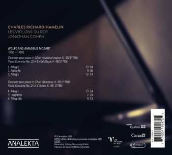 CD Charles Richard-Hamelin: Concertos Pour Piano Nos. 22 & 24 312026
