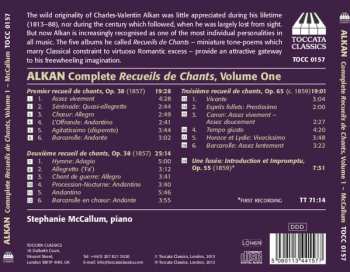 CD Charles-Valentin Alkan: Complete Recueils De Chants Volume One: Books 1 And 2, Op. 38; Book 3, Op. 65; Une Fusée, Op. 55 339844