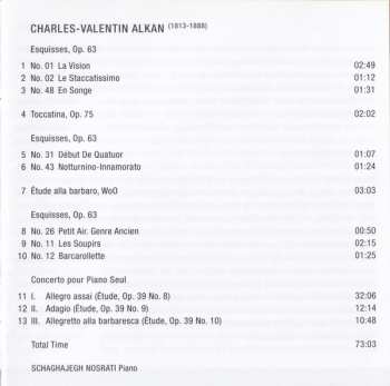 CD Charles-Valentin Alkan: Concerto Pour Piano Seul ∙ Esquisses ∙ Toccatina ∙ Étude Alla Barbaro DIGI 94693