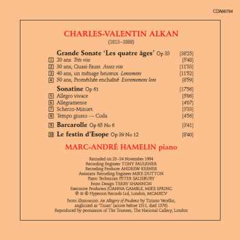 CD Charles-Valentin Alkan: Grande Sonate 'Les Quatre Âges' . Sonatine . Le Festin D'Esope 145560