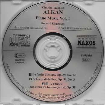 CD Charles-Valentin Alkan:  Piano Music, Vol. 1, 12 Etudes, Op. 35 347328