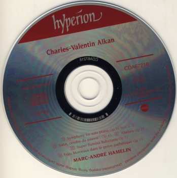 CD Charles-Valentin Alkan: Symphony For Solo Piano • Trois Morceaux Dans Le Genre Pathétique 344033
