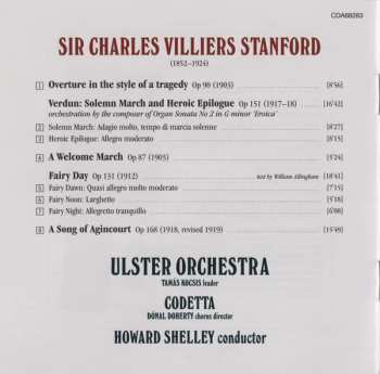 CD Charles Villiers Stanford: A Song Of Agincourt ∙ Overture In The Style Of A Tragedy ∙ Verdun ∙ A Welcome March ∙ Fairy Day 111132