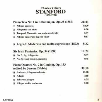 CD Charles Villiers Stanford: Piano Quartet No. 2 • Piano Trio No. 1 • Legend • Jig • Hush Song 344639
