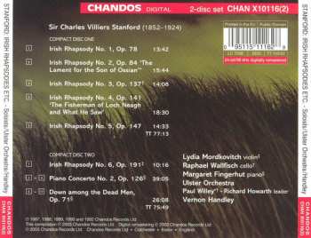 2CD Charles Villiers Stanford: Six Irish Rhapsodies | Piano Concerto No. 2 | Down Among The Dead Men 174523