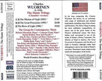 CD Charles Wuorinen: The Dante Trilogy (Chamber Version) / The Mission Of Virgil / The Great Procession / The River Of Light 298194