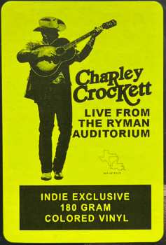 2LP Charley Crockett: Live From The Ryman Auditorium CLR 497358
