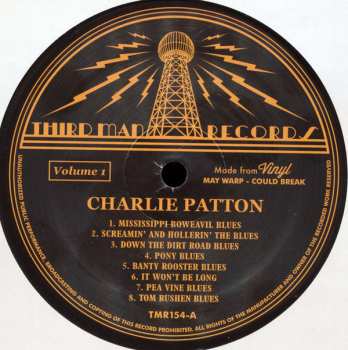 LP Charley Patton: Complete Recorded Works In Chronological Order Volume 1 74702