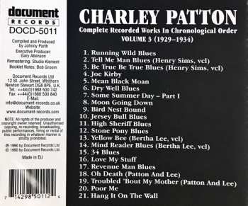 CD Charley Patton: Complete Recorded Works In Chronological Order Volume 3 (December 1929 to 1 February 1934) 125232
