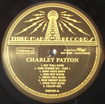 LP Charley Patton: Complete Recorded Works In Chronological Order Volume 4 321110