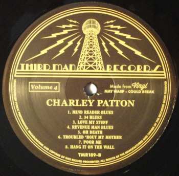LP Charley Patton: Complete Recorded Works In Chronological Order Volume 4 321110