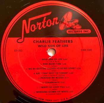 LP Charlie Feathers: Wild Side Of Life - Rare And Unissued Recordings - Volume One 512930