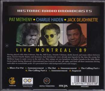 CD Charlie Haden: Live Montreal '89 496322