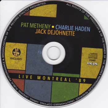 CD Charlie Haden: Live Montreal '89 496322