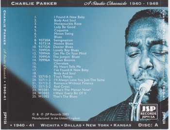 5CD Charlie Parker: A Studio Chronicle 1940 - 1948 333850