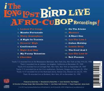 CD Charlie Parker: The Long Lost Bird Live Afro CuBop Recordings