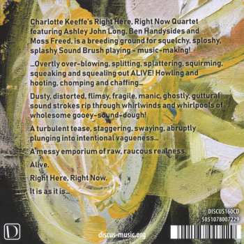 CD Charlotte Keeffe Quartet: Alive! In The Studio 485642