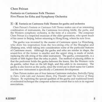 CD Chen Peixun: Fantasia On Cantonese Folk Themes / Five Pieces For Erhu And Symphony Orchestra 510885