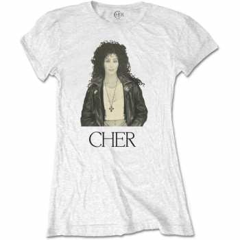 Merch Cher: Cher Ladies T-shirt: Leather Jacket (xxx-large) XXXL