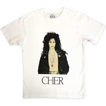 Merch Cher: Cher Unisex T-shirt: Leather Jacket (xx-large) XXL