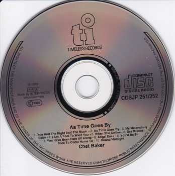 CD Chet Baker: As Time Goes By