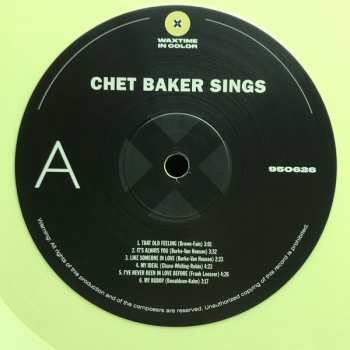 LP Chet Baker: Chet Baker Sings LTD | CLR 74384