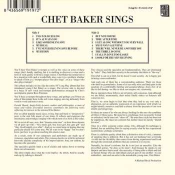 CD Chet Baker: Chet Baker Sings LTD 187096