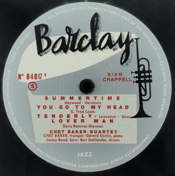 LP Chet Baker Quartet: Chet Baker Quartet 470818