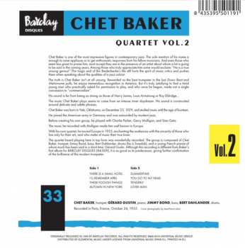 CD Chet Baker Quartet: Chet Baker Quartet ‎– Vol. 2 93573