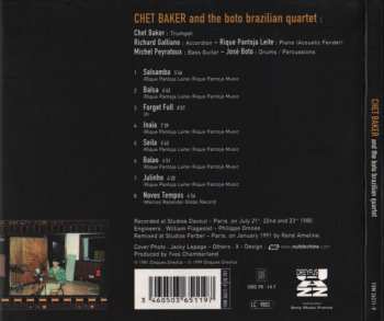 CD Chet Baker: Chet Baker And The Boto Brazilian Quartet 287172