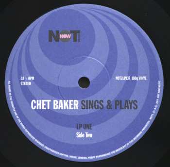 2LP Chet Baker: Sings & Plays 174681
