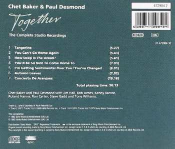 CD Chet Baker: Together (The Complete Studio Recordings) 155875