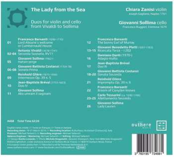 CD Chiara Zanisi: The Lady From The Sea / Duos For Violin And Cello From Vivaldi To Sollima  397241