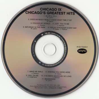 CD Chicago: Chicago IX Greatest Hits Vol 1 508031