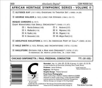 CD Chicago Sinfonietta: African Heritage Symphonic Series • Volume II 535993
