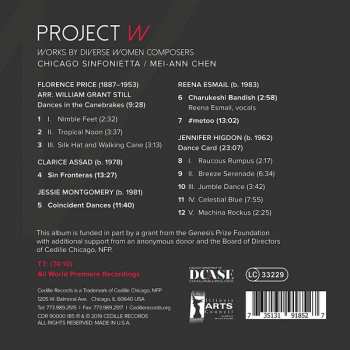 CD Chicago Sinfonietta: Project W: Works By Diverse Women Composers 257223