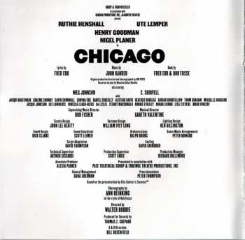 CD Various: Chicago The Musical (The London Cast Recording) 6903