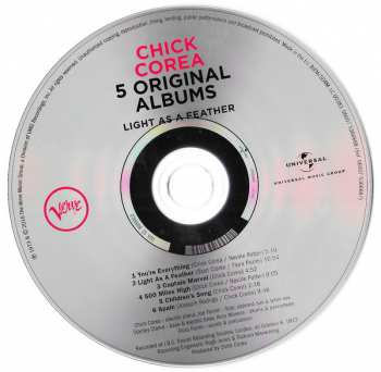 5CD/Box Set Chick Corea: 5 Original Albums 586