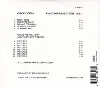 CD Chick Corea: Piano Improvisations Vol. 1 228185