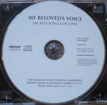 CD Choir Of Jesus College Cambridge: My Beloved's Voice (Sacred Songs Of Love) 349615