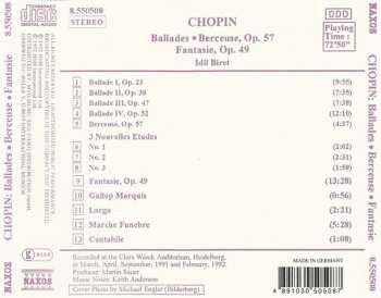 CD Frédéric Chopin: Ballades / Berceuse, Op. 57 / Fantasie, Op. 49 408112