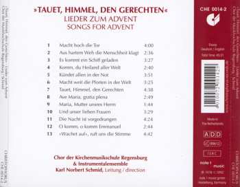 CD Chor Des Collegium Musicum, Regensburg: Tauet, Himmel, den Gerechten - Lieder Zum Advent 495386