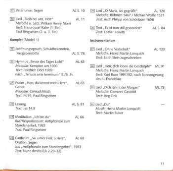 CD Choralschola Der Folkwang Hochschule: Tageszeitenliturgie (Begleit-CD Zu „Morgenlob - Abendlob”) 480964