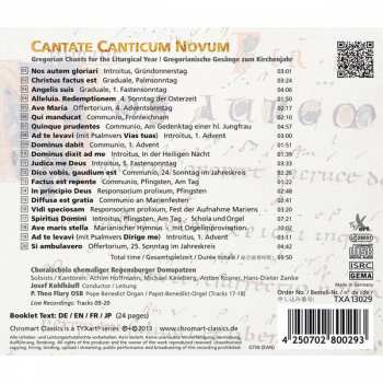 CD Choralschola Ehemaliger Regensburger Domspatzen: Cantate Canticum Novum: Gregorian Chants For The Liturgical Year 221516