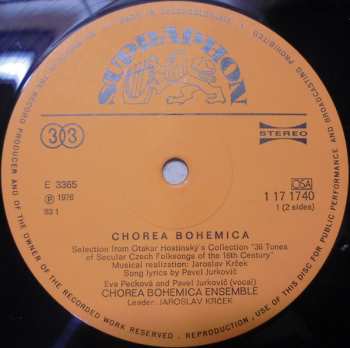 LP Chorea Bohemica: Secular Czech Folksongs Of The 16th Century 138370