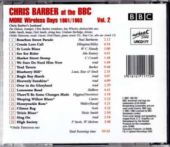 CD Chris Barber: Chris Barber At The BBC Vol. 2, More Wireless Days 1961/1963 (Broadcast Recordings 1961/1963) 101725