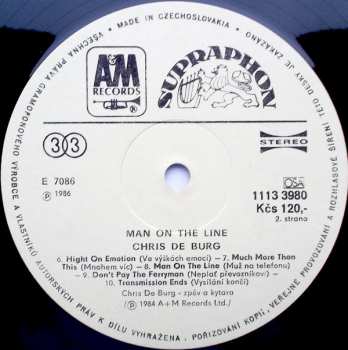 LP Chris de Burgh: Man On The Line 42092