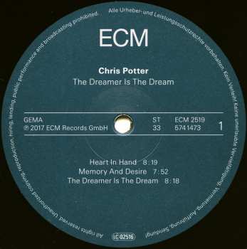 LP Chris Potter: The Dreamer Is The Dream 71055