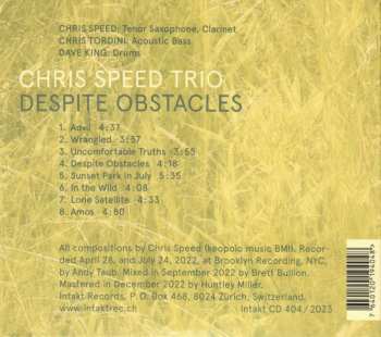 CD Chris Speed Trio: Despite Obstacles 466333